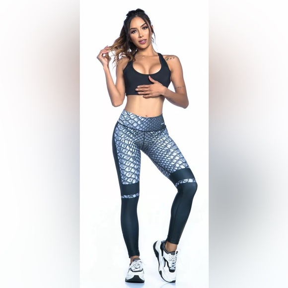 Drakon Cacoon workout high‎ waisted grey/black leggings one size cool Fit - Picture 1 of 9